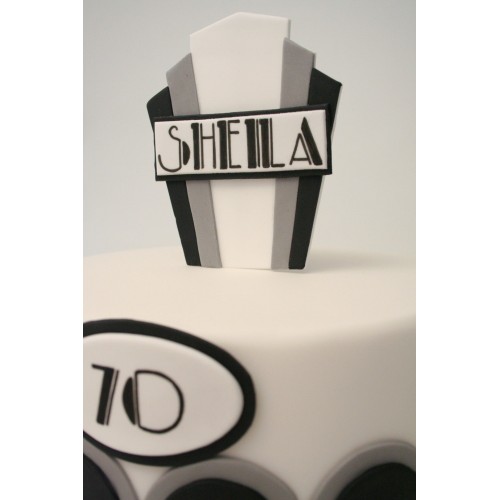 Art Deco Birthday Cake