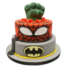 Super Heroes Boys Birthday Cake