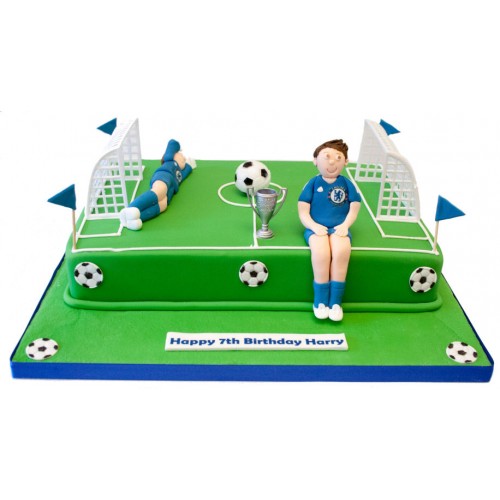 Football Pitch Birthday Cake 3