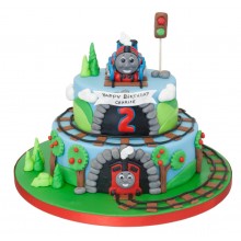 Thomas 2 Tier Birthday Cake