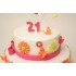 Daisy Butterfly 21st Birthday Cake