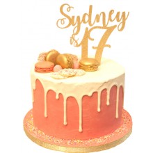 Drip 17th Birthday Cake