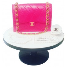 Pink Designer Handbag Birthday Cake