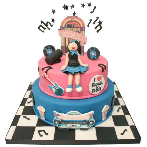 Rock N Roll Birthday Cake
