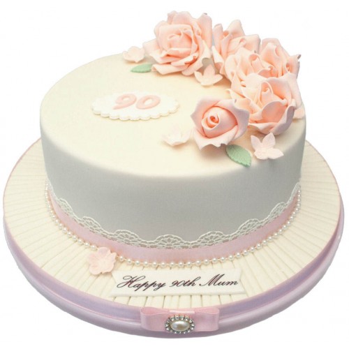 Rose 90th Birthday Cake