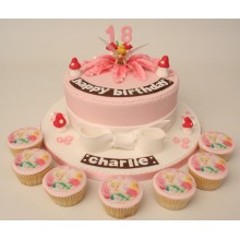 Tinkerbell Birthday Cake and Cupcakes