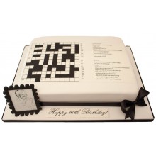 Crossword Birthday Cake