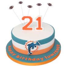 Miami Dolphins Birthday Cake
