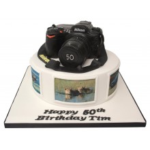 Nikon Camera 2 Tier Birthday Cake
