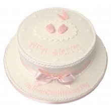 Baby Feet Christening Cake 2