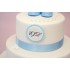 Blue Booties Christening Cake