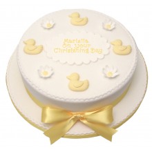Ducks and Daisies Christening Cake