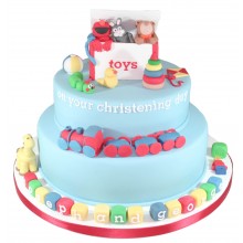 Toy Box Christening Cake