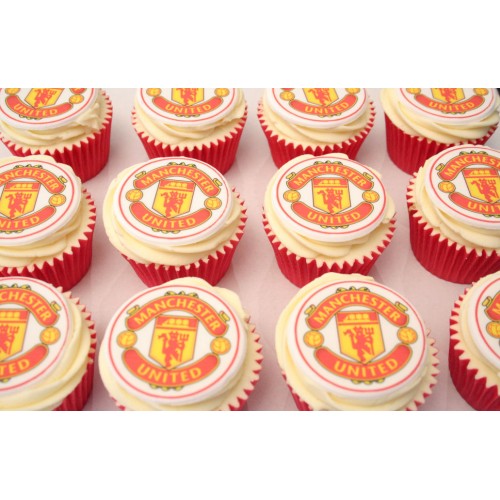 Manchester United Cupcake Toppers