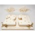 21st Gold Hearts Numbers Cake