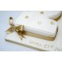 21st Gold Hearts Numbers Cake