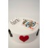 50 and 40 Joint Numbers Cake