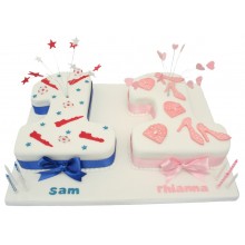 Birthday 11 Numbers Cake