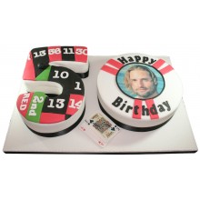 Casino 50 Numbers Cake
