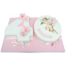 Pretty Pink 40 Numbers Cake