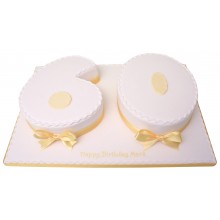 Yellow 60 Numbers Cake