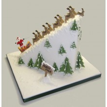 Christmas Santa scene Cake