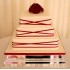 Burgundy Gerbera Wedding Cake