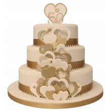 Heart Golden Wedding Anniversary