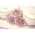 Lilac Rose Hearts Anniversary Cake