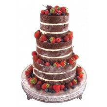 Naked Chocolate Wedding Cake