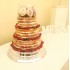 Naked Wedding Cake Fruits Flowers