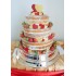 Naked Hearts Wedding Cake